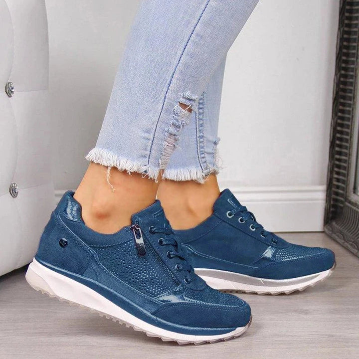 Emalie | Zip-Up Comfort Sneakers