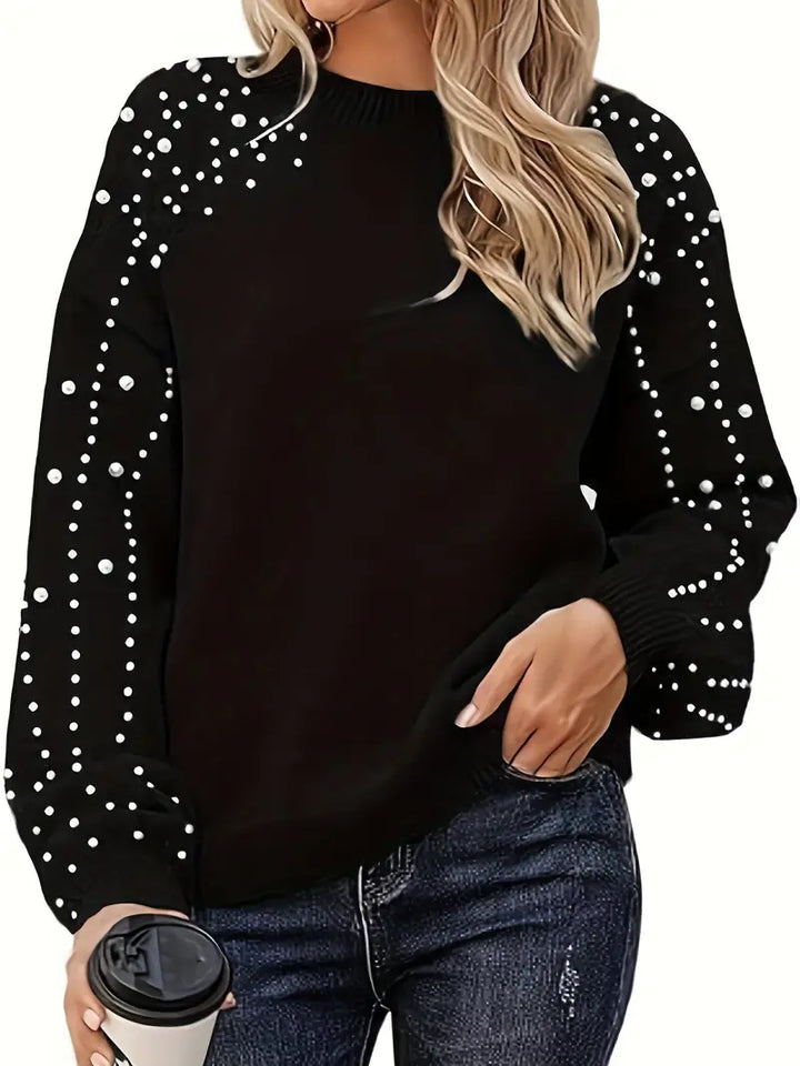 Fallon | Pull en maille à breloque en perle