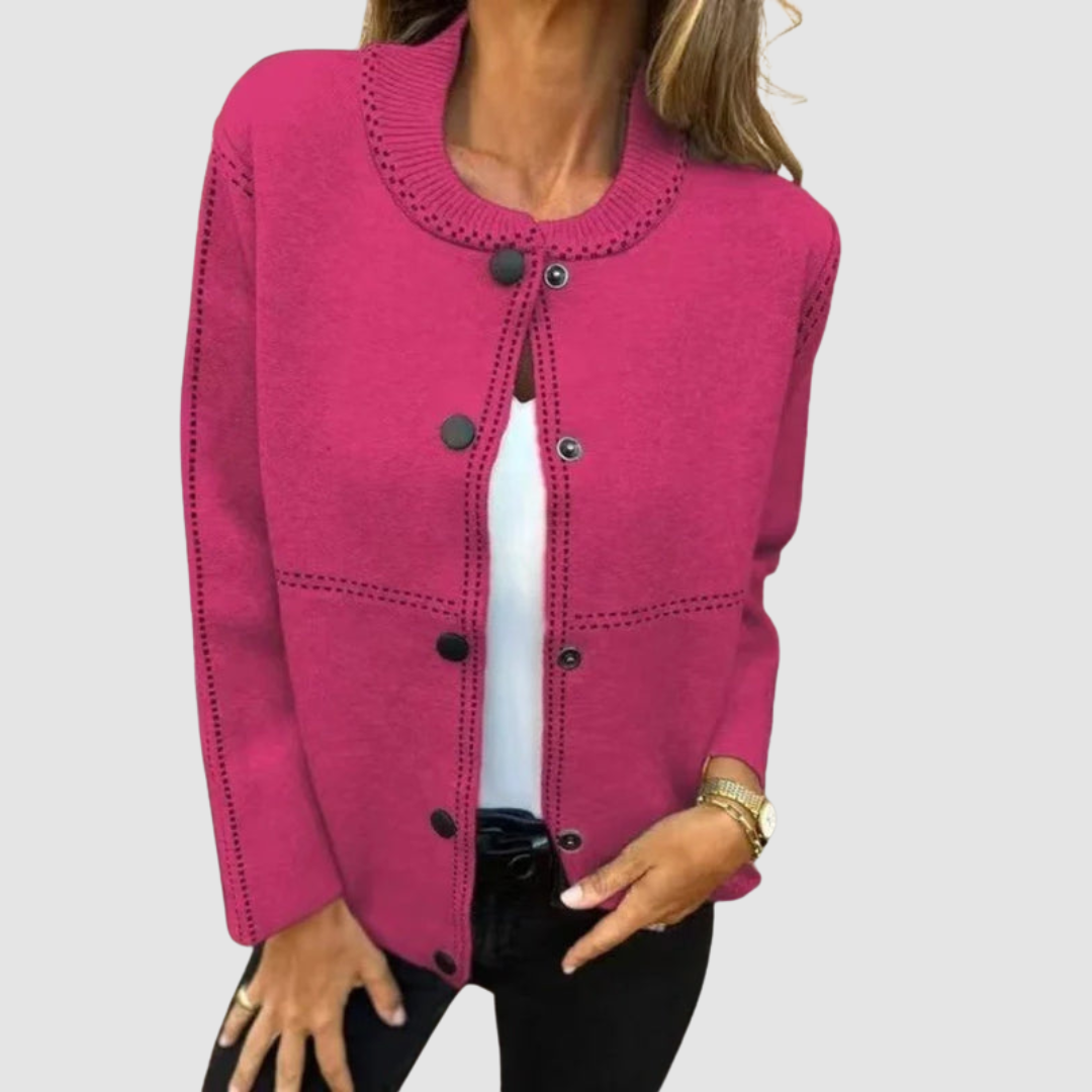 Christine | Button-Front Knit Cardigan