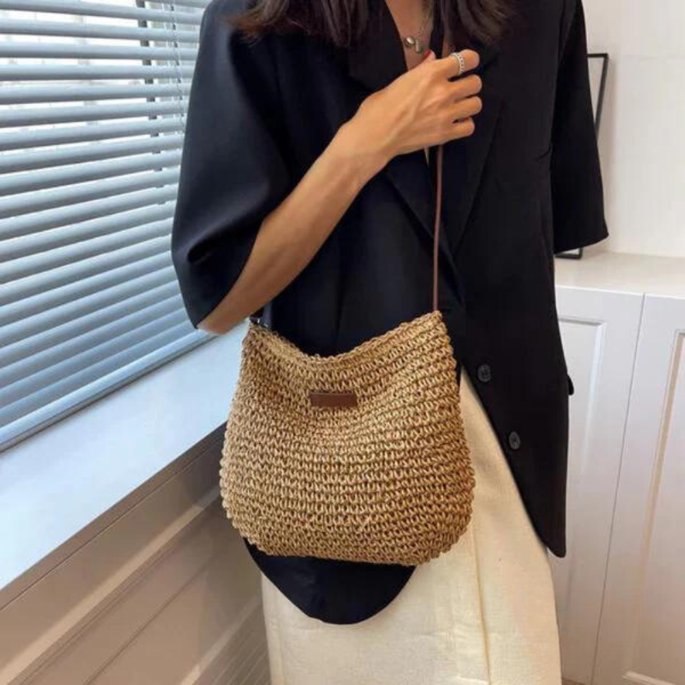 Mehnaz | Classic Woven Style Shoulder Bag