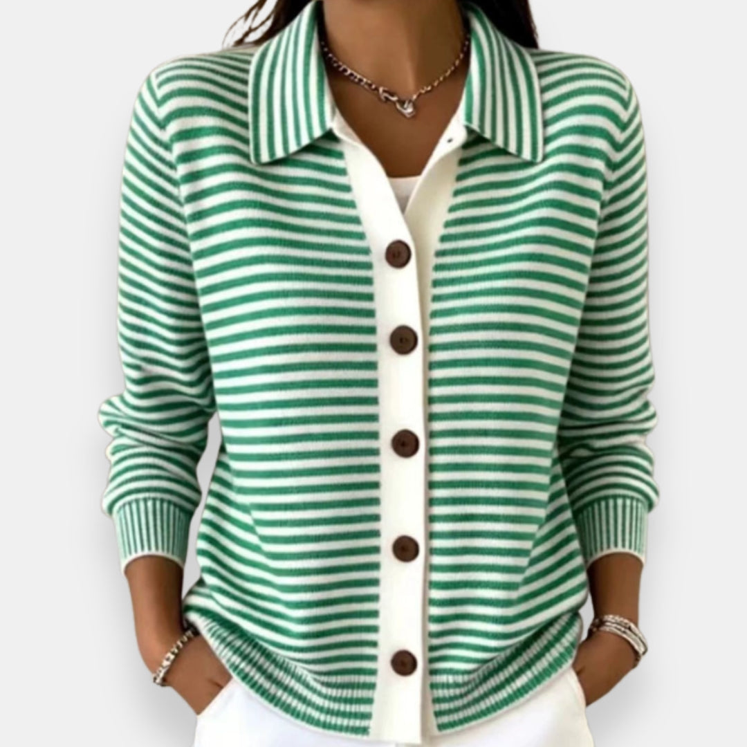 Hudsyn | Striped Button Cardigan