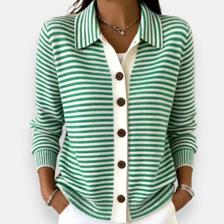 Hudsyn | Striped Button Cardigan