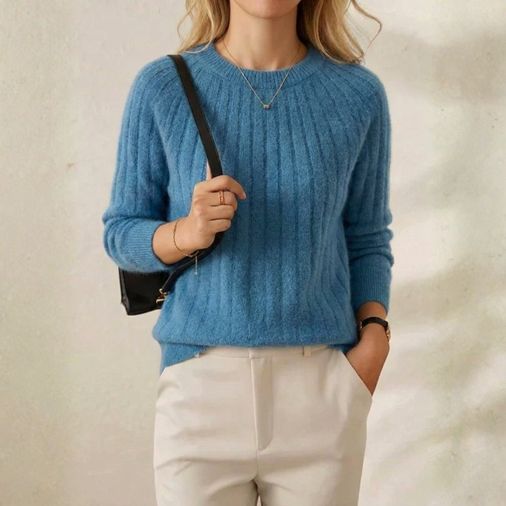 Luella | Ribbed Knit Crewneck Sweater