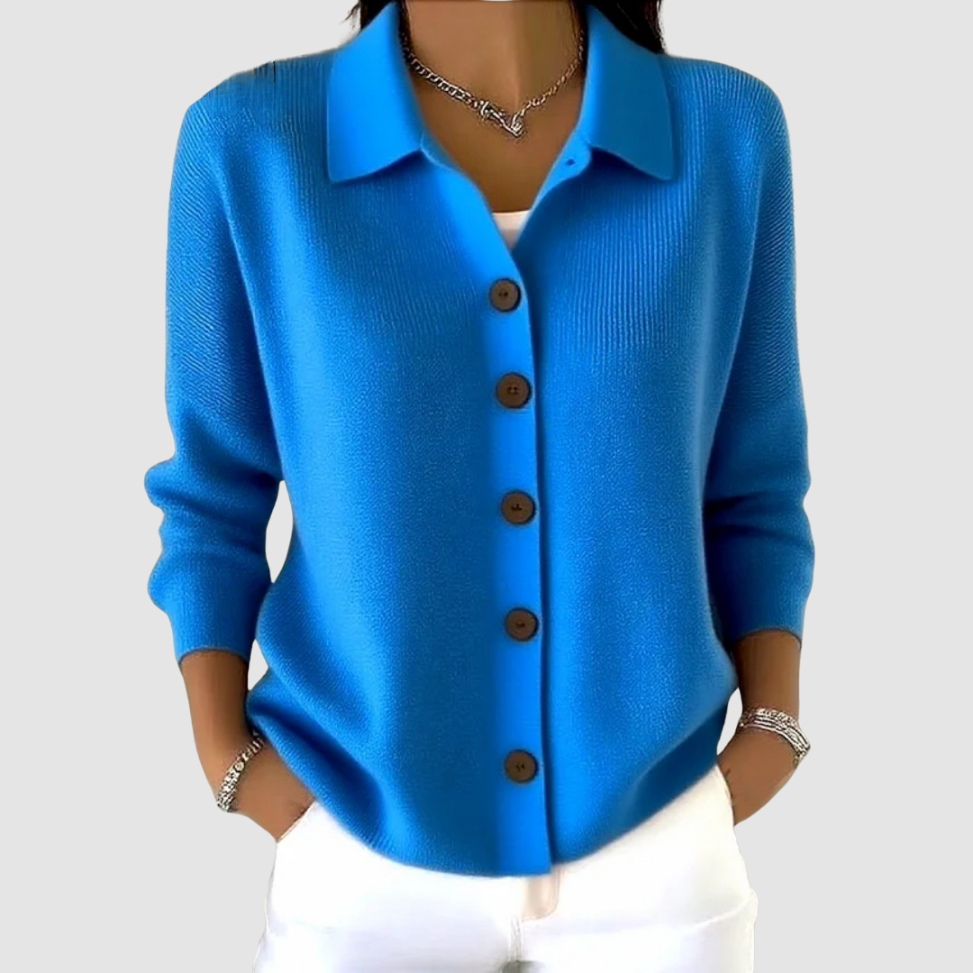 Joelle | Cardigan en maille boutonné