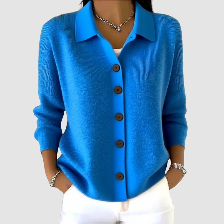 Joelle | Cardigan en maille boutonné