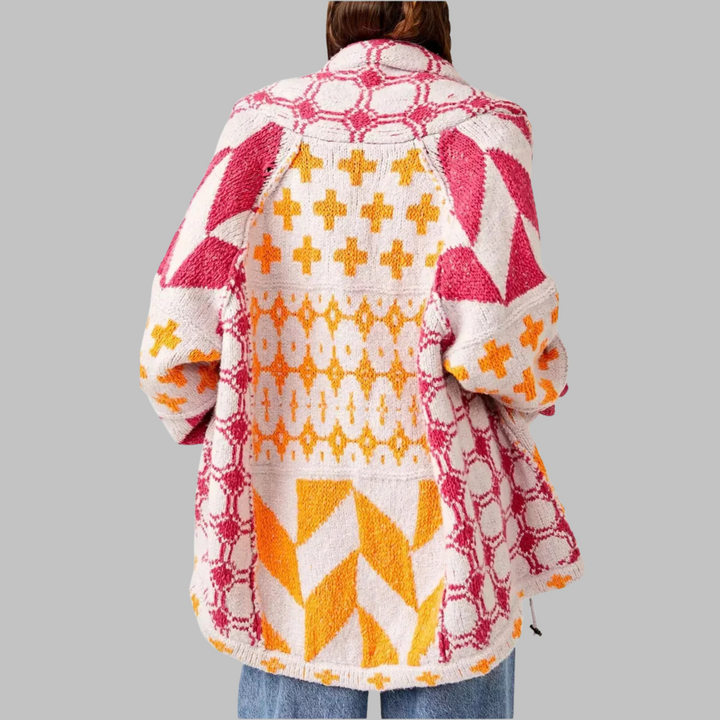 Kyline | Bold Geometric Cardigan