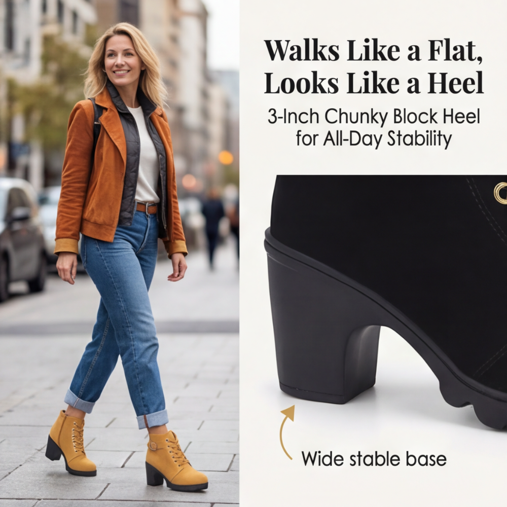 Symphony | Chunky Heel Ankle Boots