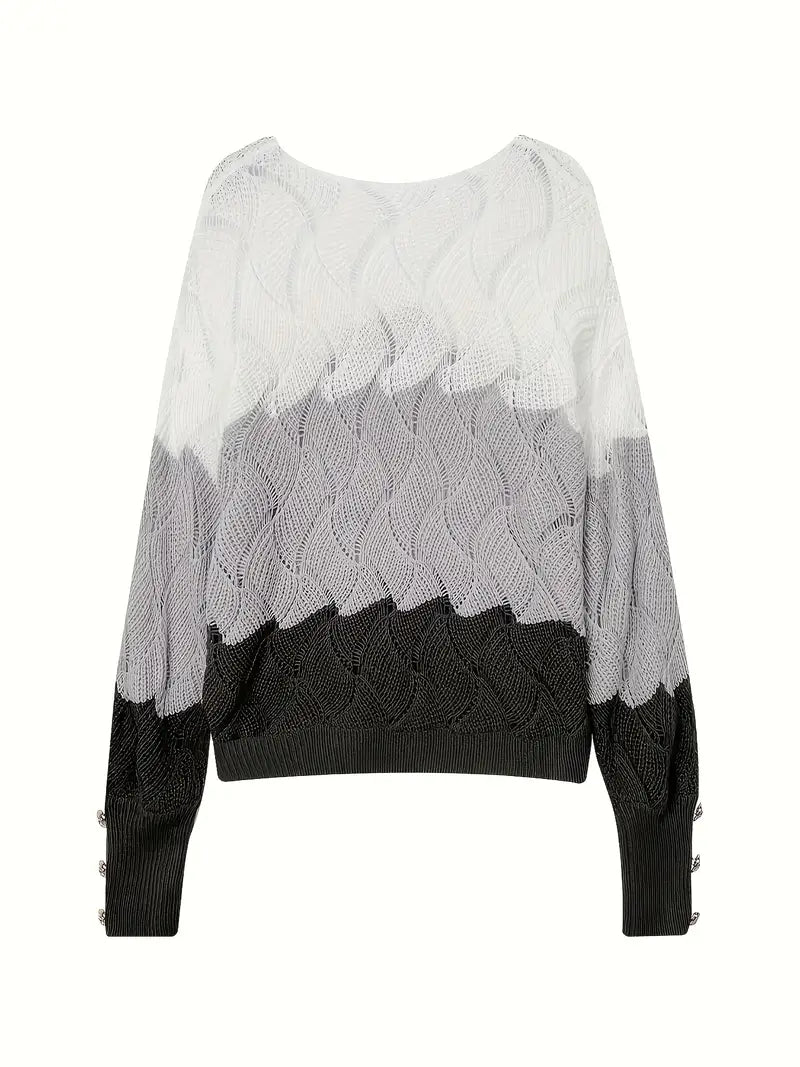 Keira | Cozy Chic Wave Knit Sweater