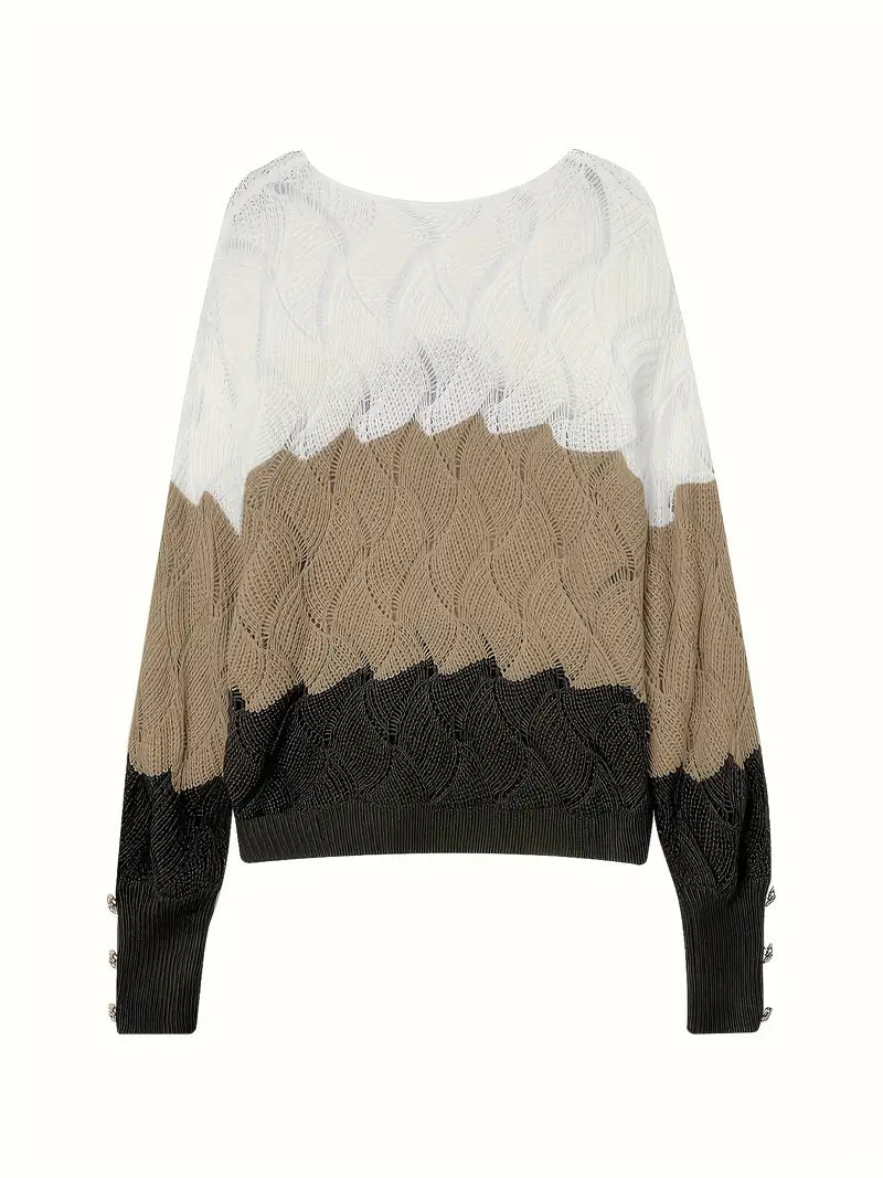 Keira | Cozy Chic Wave Knit Sweater