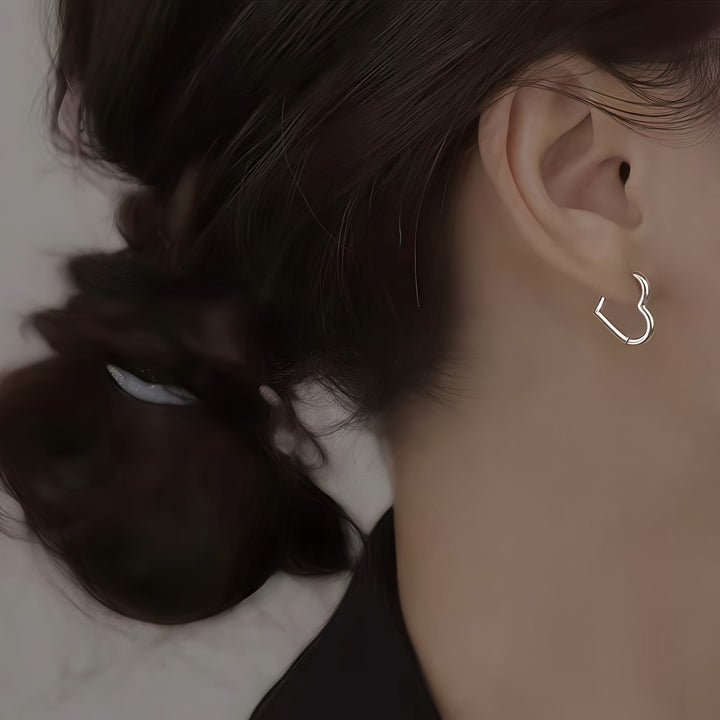 Eve | Golden Heart Stainless Steel Earrings