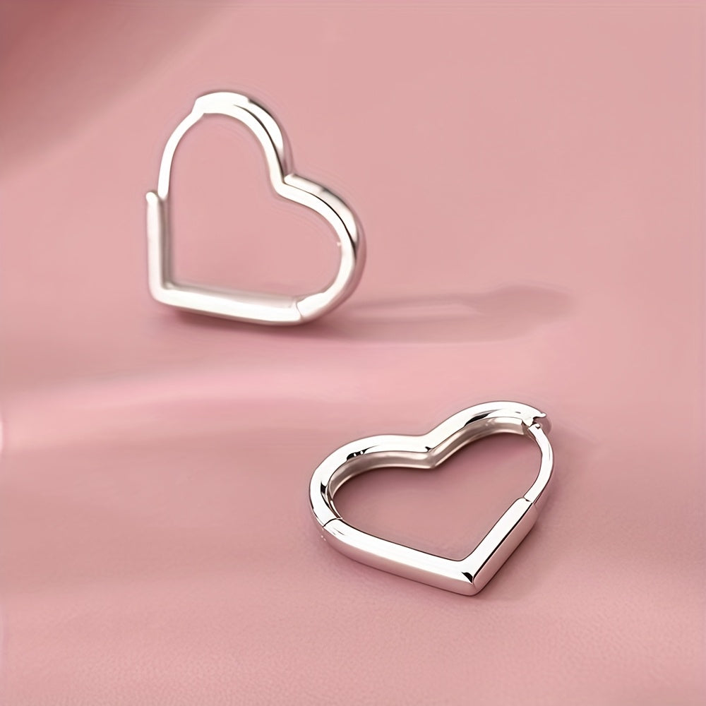 Eve | Golden Heart Stainless Steel Earrings