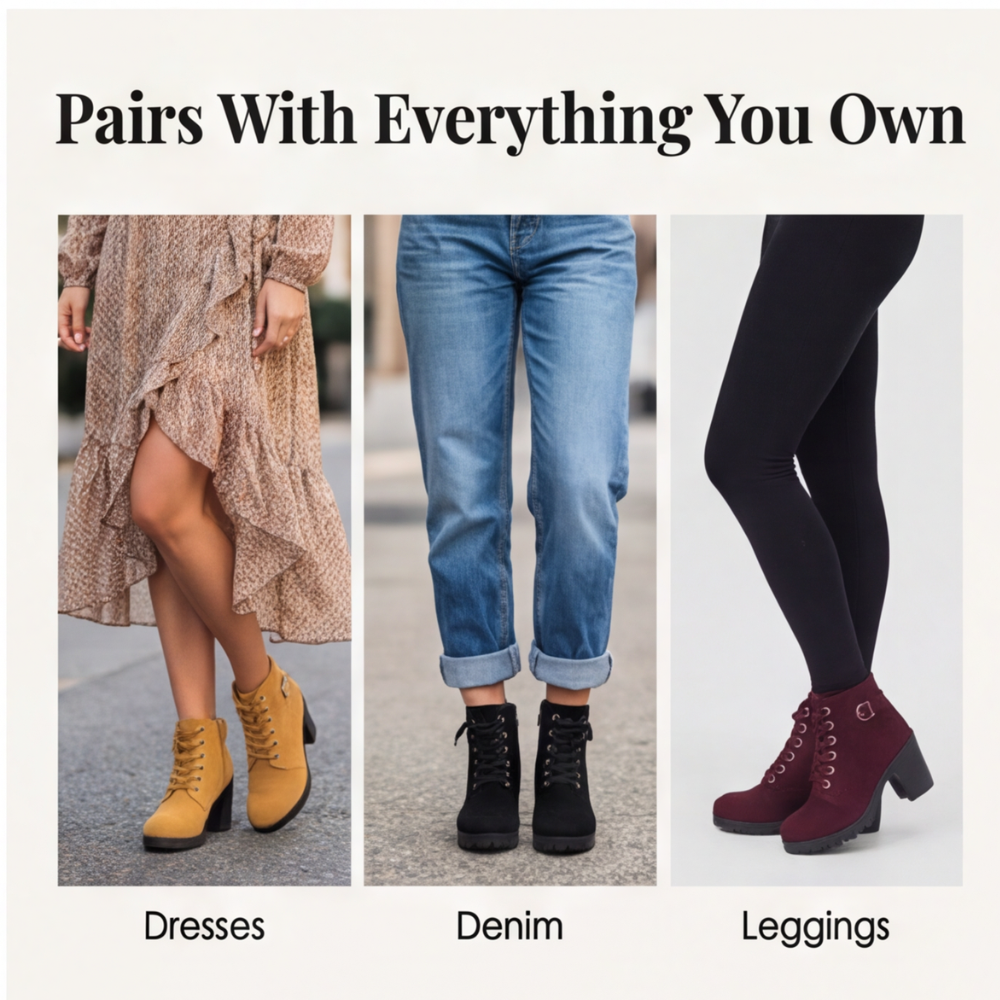 Symphony | Chunky Heel Ankle Boots