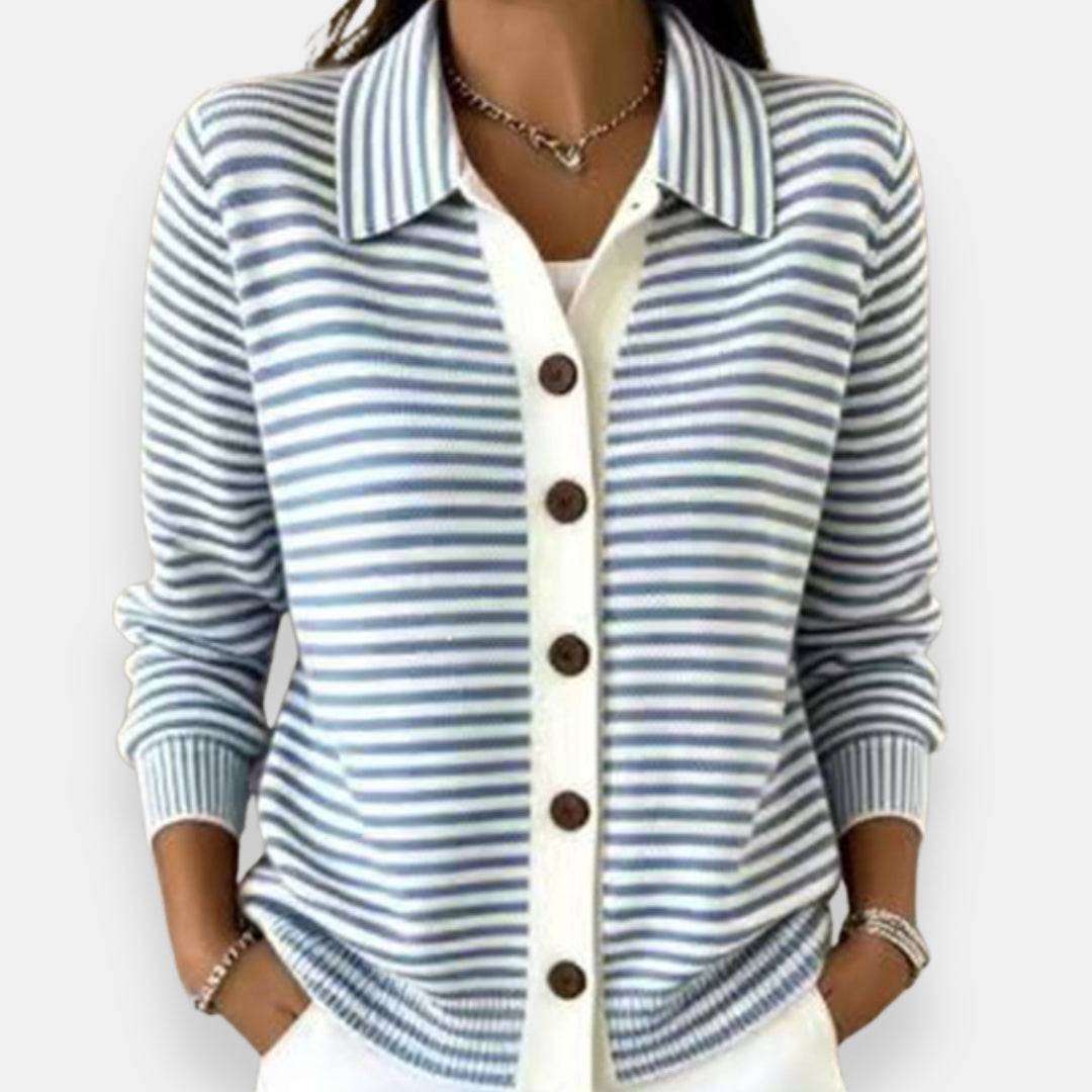 Hudsyn | Striped Button Cardigan