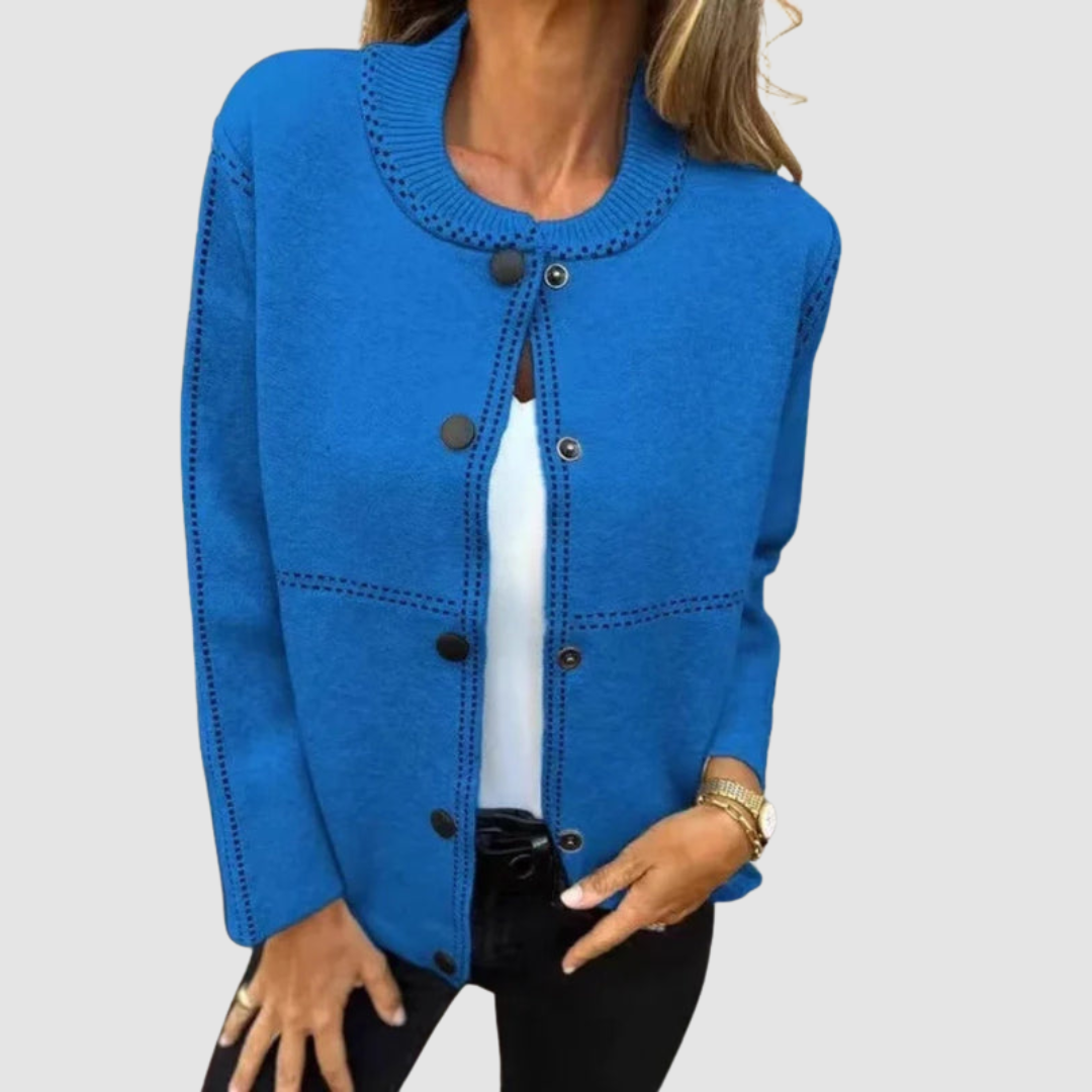 Christine | Button-Front Knit Cardigan
