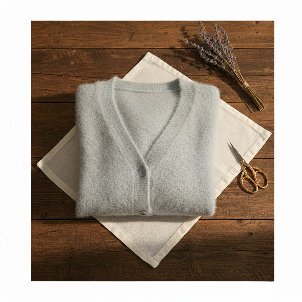 Marla | Fluffy V-Neck Button Cardigan