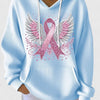 Morgan | Sweat à capuche Ailes d'Ange Ruban Rose