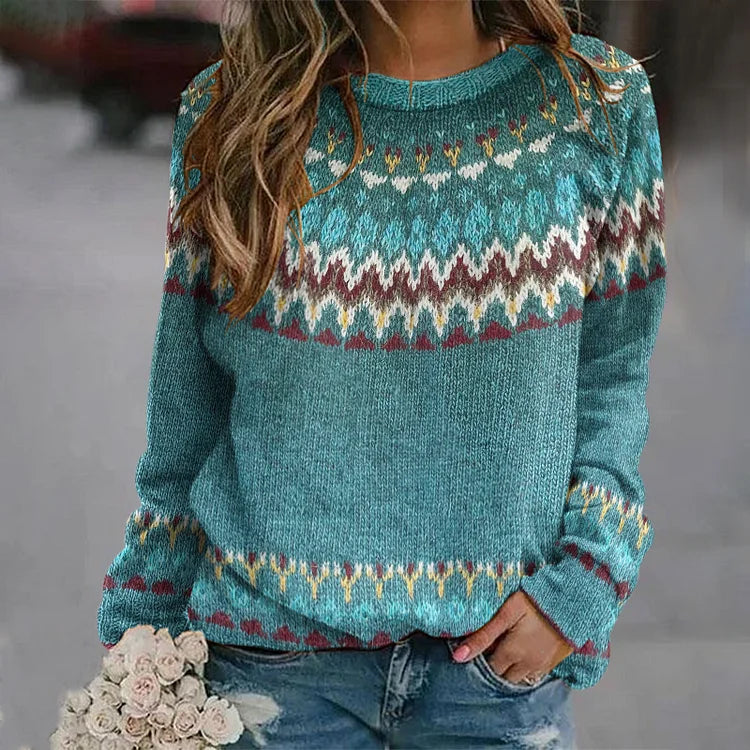 Santina | Nordic Knit Fairisle Sweater
