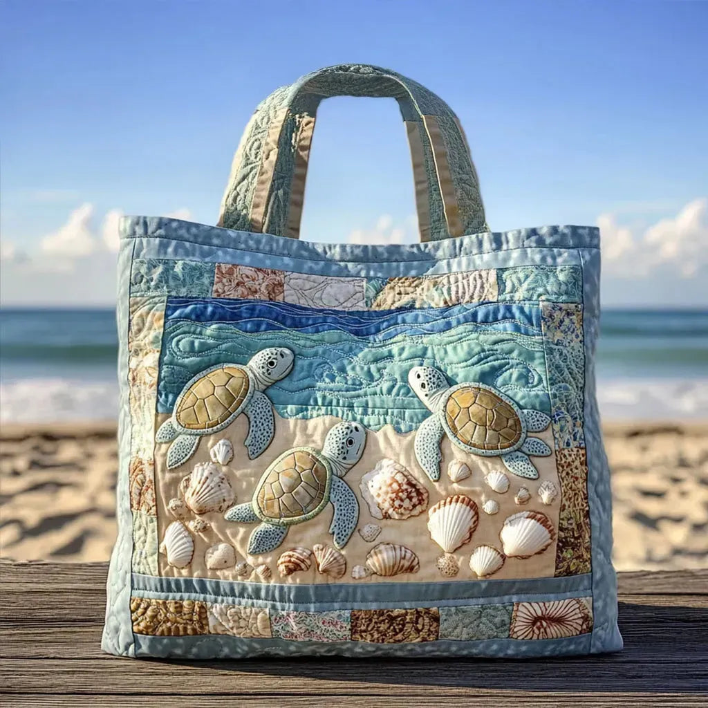 Aadhini | Padded Tote Bag Turtle