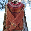 Mae | Fair Isle Knit Sweater With Yoke Detail