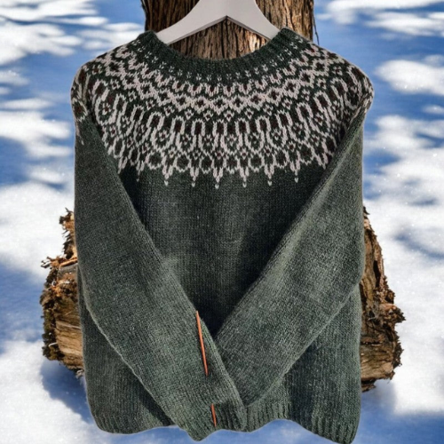 Marjorie | - Nordic Fair Isle Knit Sweater