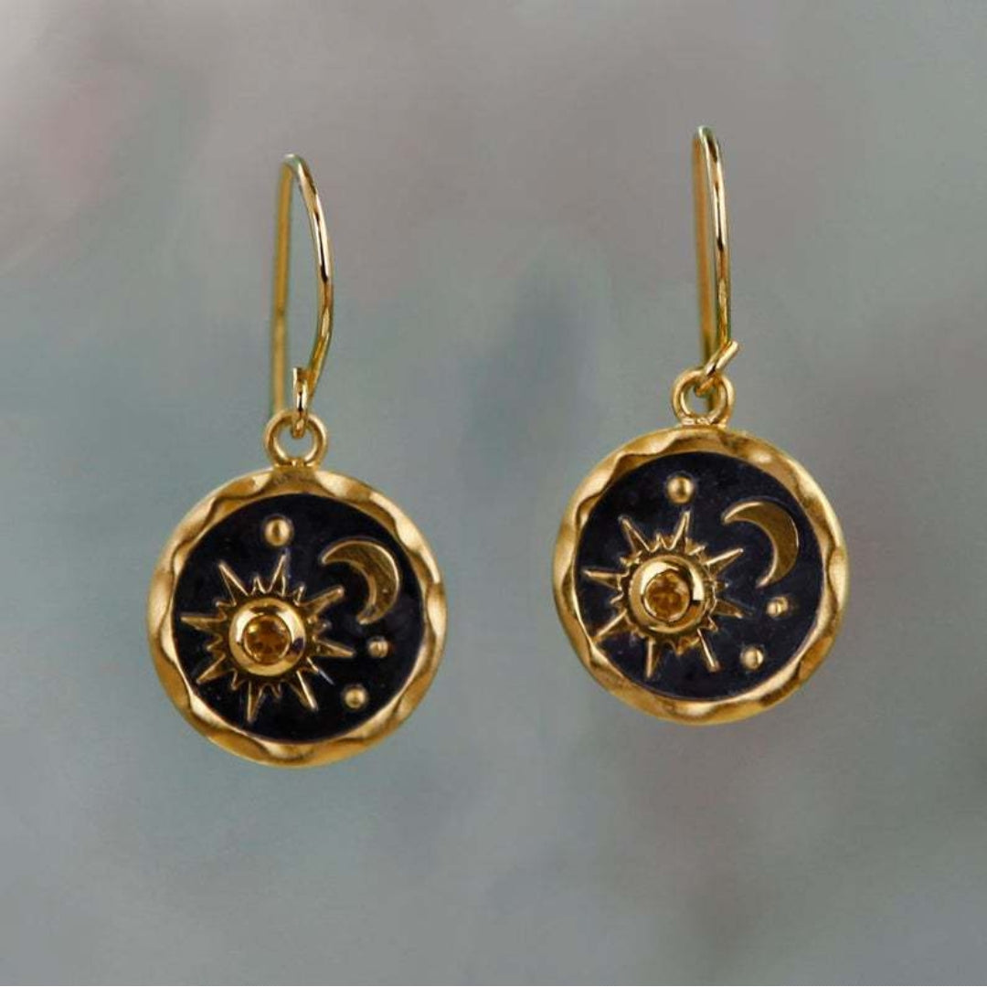 Sunnie | Sun & Moon Boho Earrings
