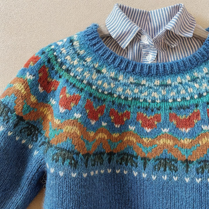 Paloma | Fair Isle Knit Sweater
