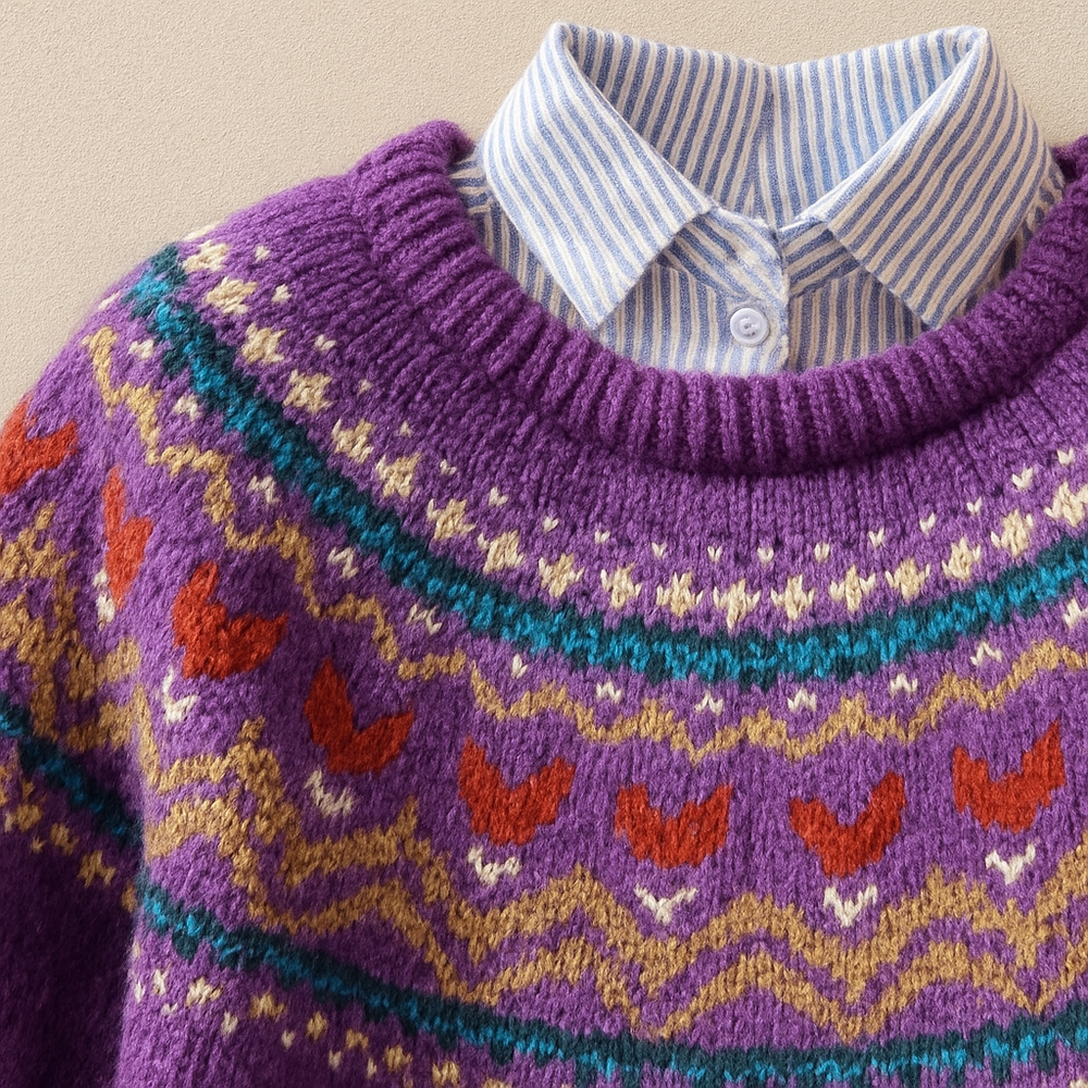 Hannelore | Fair Isle Knit Sweater