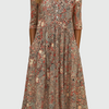 Karlie | Graceful V-Neck Elegance Midi Dress