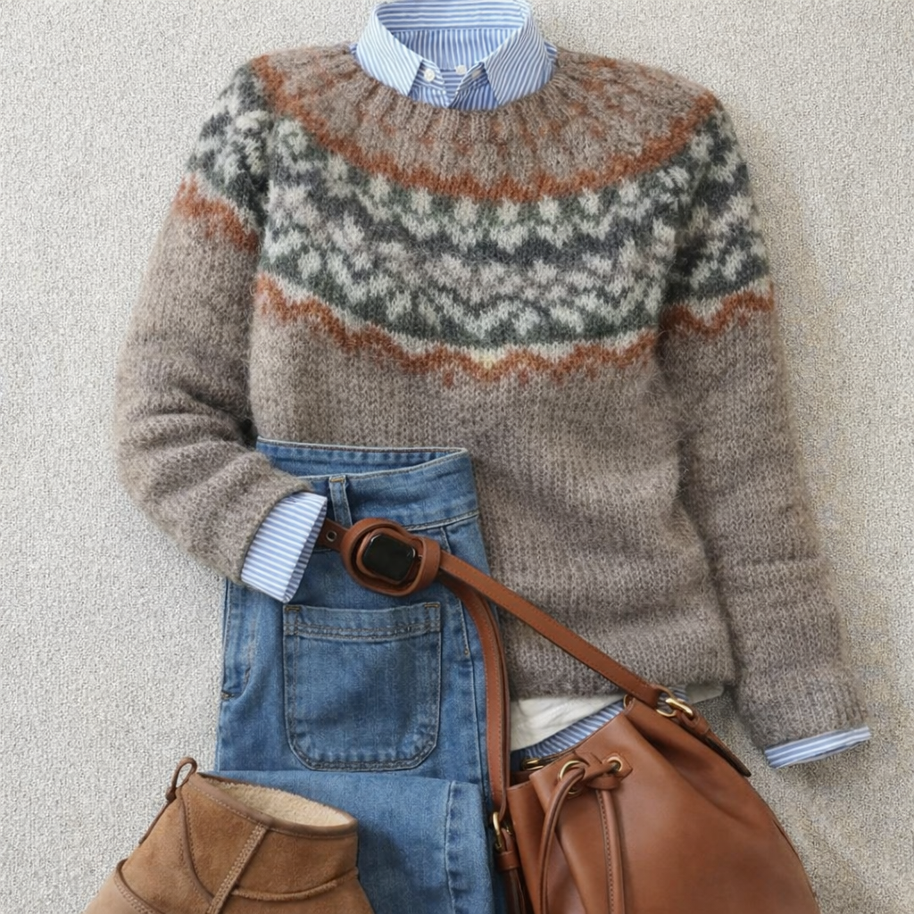 Winona | Heritage Fair Isle Knit Sweater