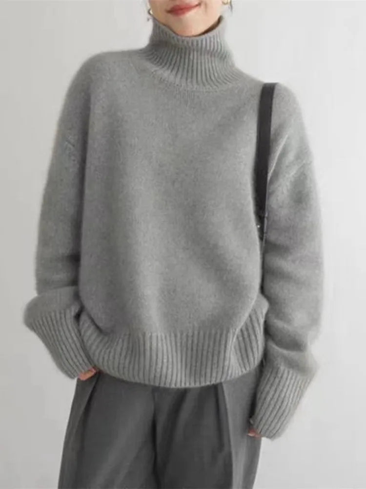 Emerson | Cozy High-Neck Relaxed Sweater