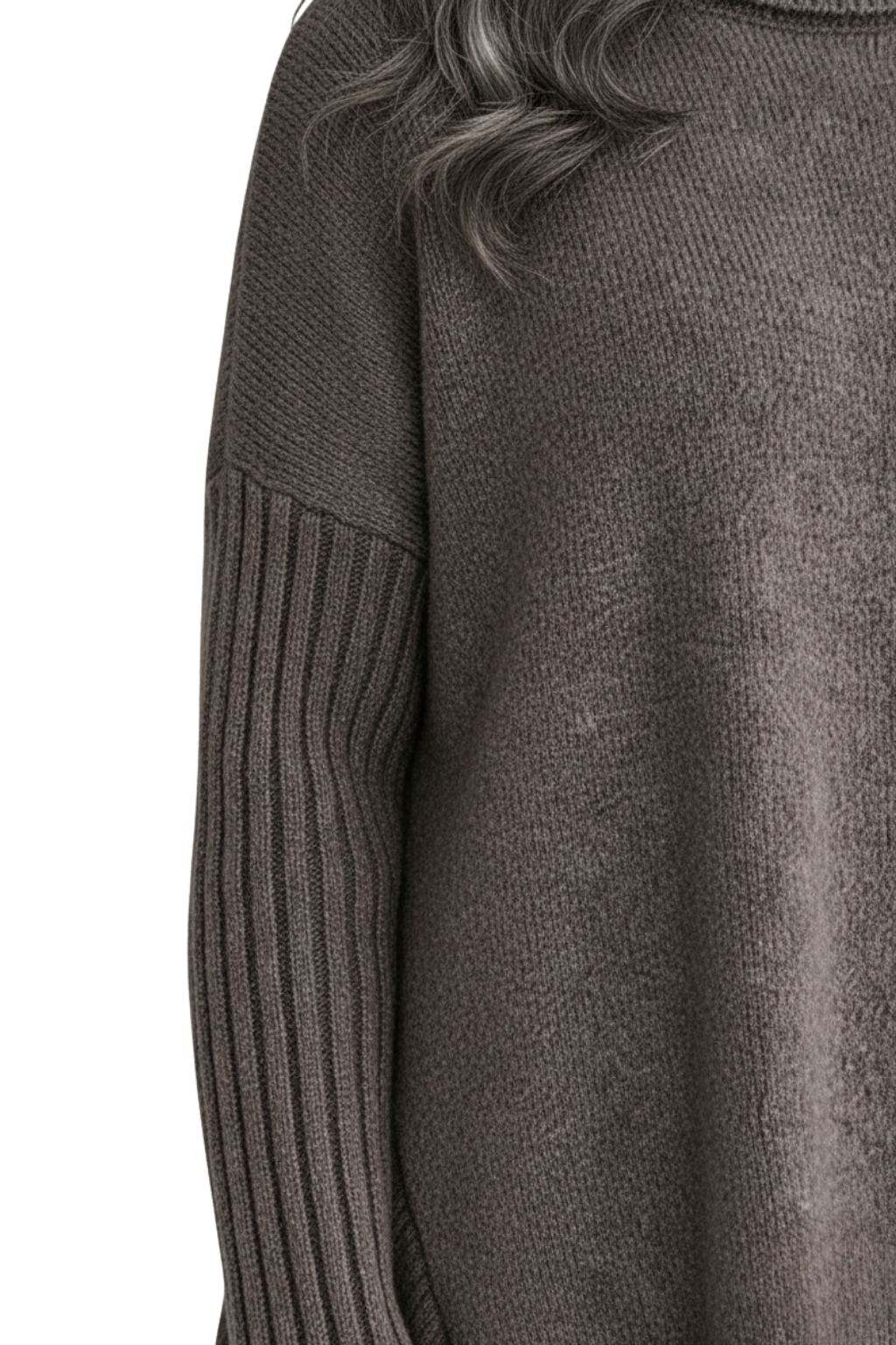 Naomi | Pull à col roulé asymétrique douillet