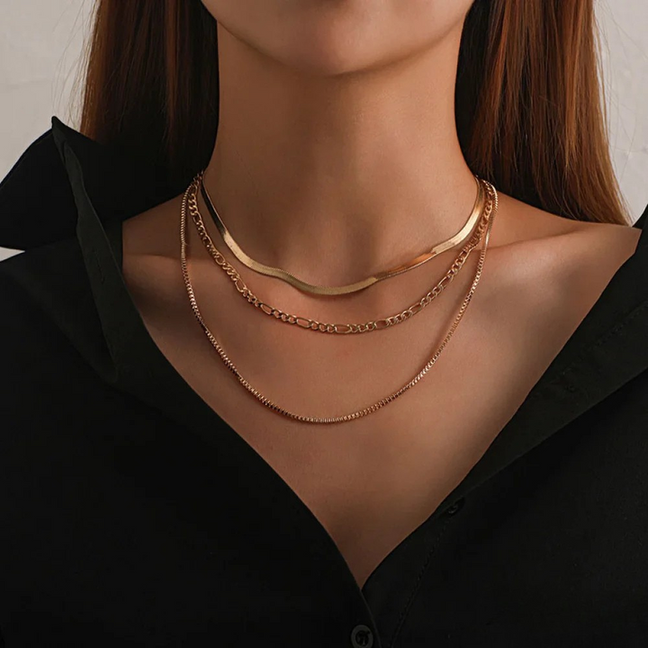 Hadja | Vintage Style Three-Layer Necklace
