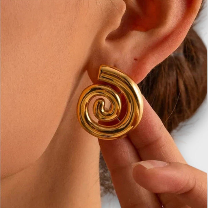 Jay | Modern Lightweight Spiral Earrings