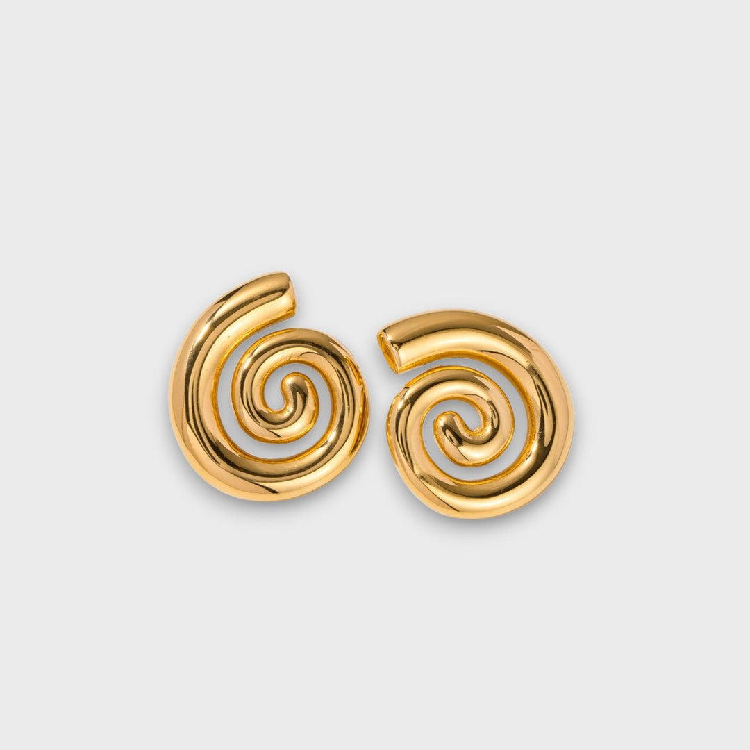 Jay | Modern Lightweight Spiral Earrings