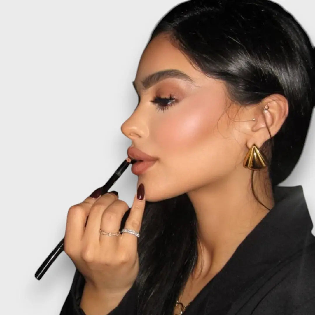 Jema | Sculptural Character Gold Earrings