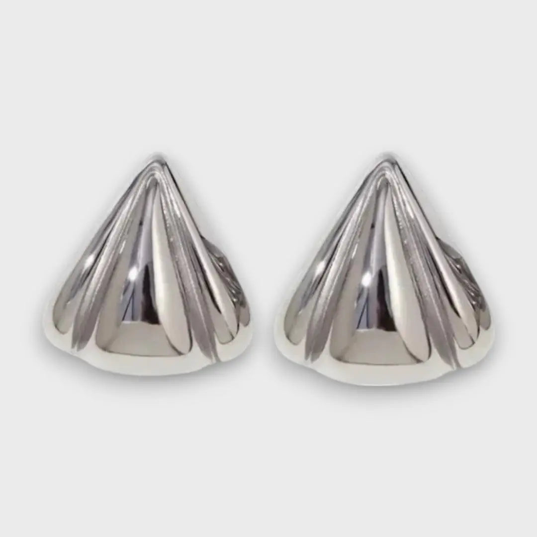 Jema | Sculptural Character Gold Earrings