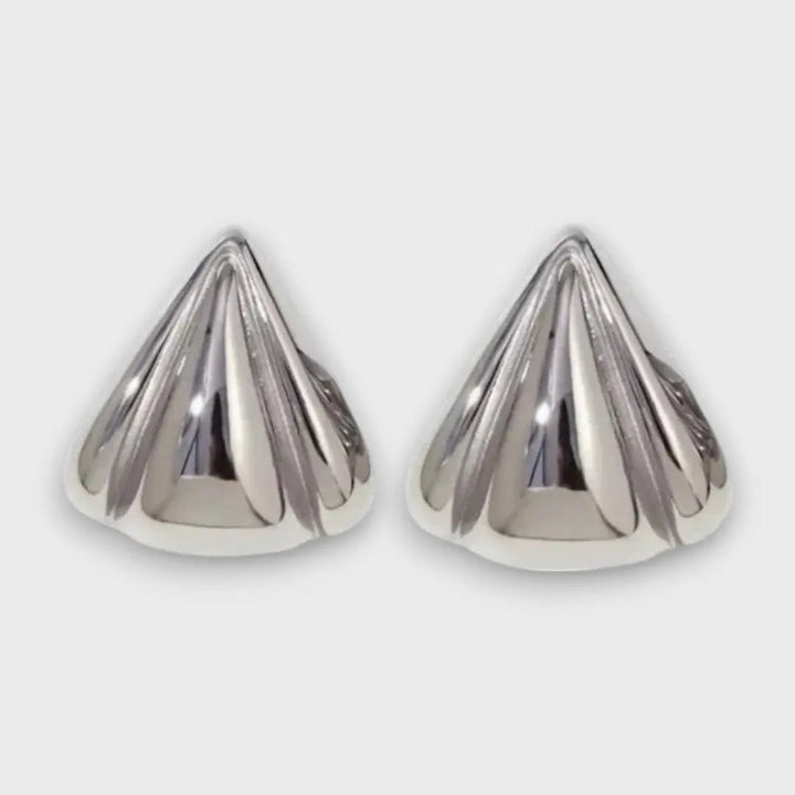 Jema | Sculptural Character Gold Earrings