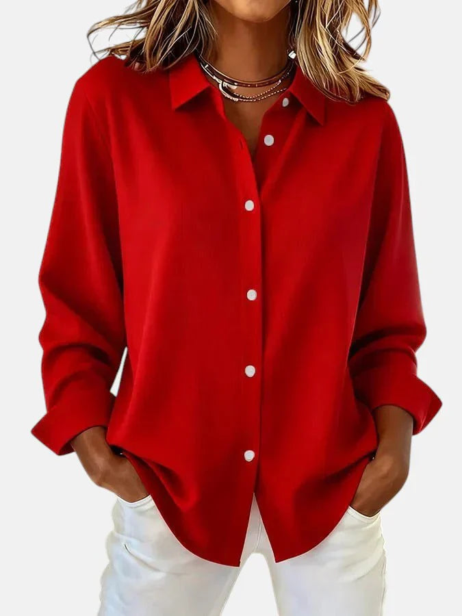 Olivia | Refined Flow Button Blouse