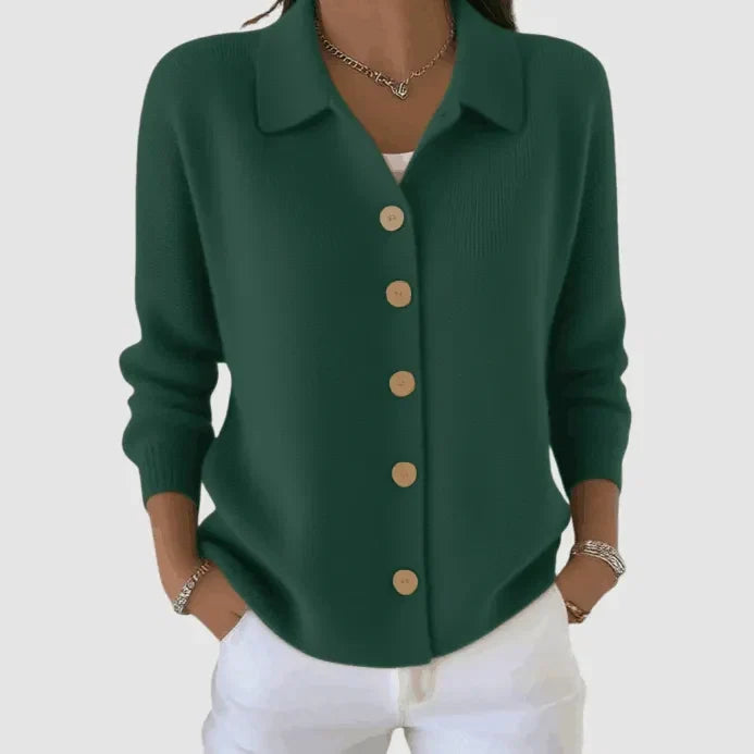 Joelle | Cardigan en maille boutonné