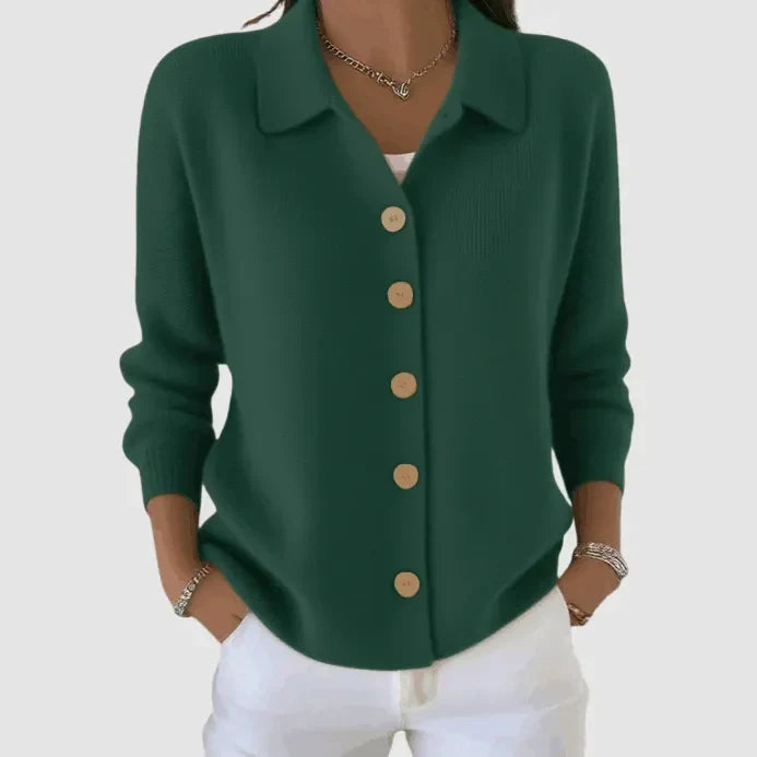 Joelle | Cardigan en maille boutonné