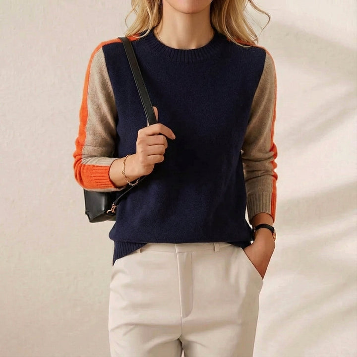 Leiah | Colour-Block Knit Sweater