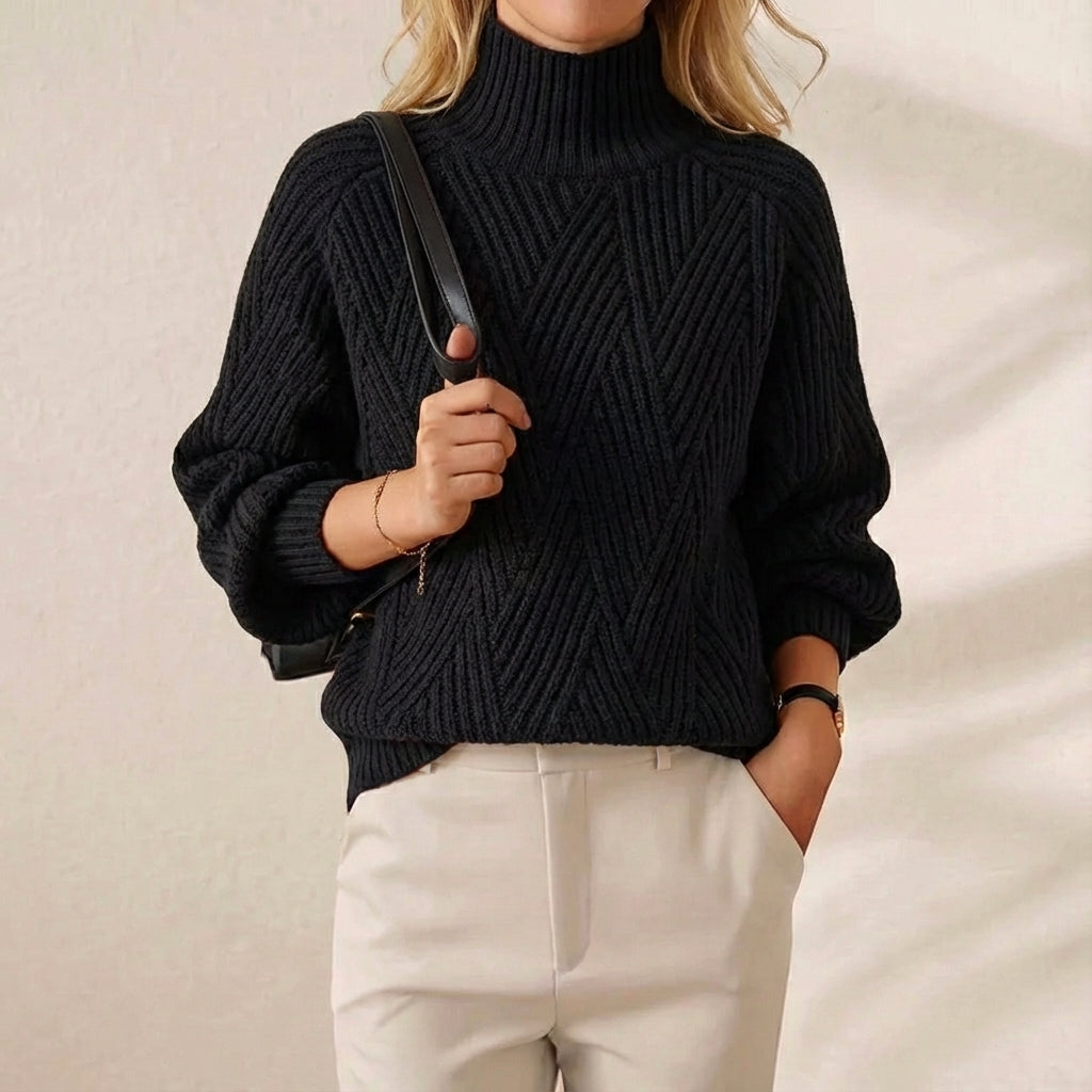 Kaelee | Chunky Knit Turtleneck Sweater