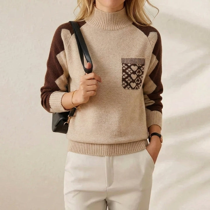 Chynna | Colour-Block Knit Sweater