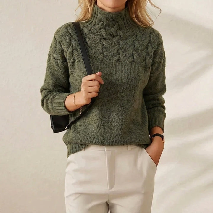 Maureen | Cable Knit Turtleneck Sweater