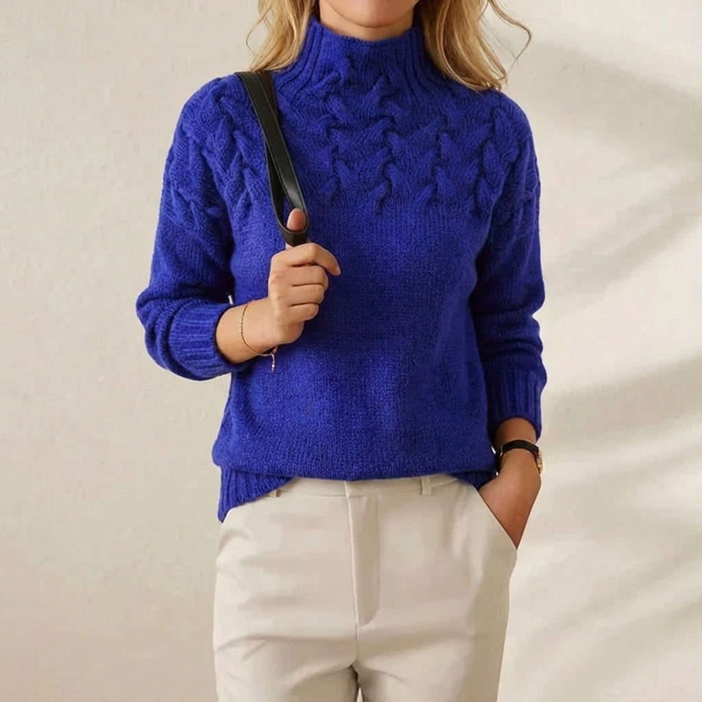 Maureen | Cable Knit Turtleneck Sweater