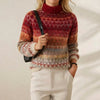 Rita | Fair Isle Turtleneck Knit Sweater