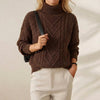 Iknoor | Cable Knit Turtleneck Sweater