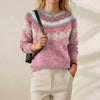 Beverly | Fair Isle Yoke Knit Sweater