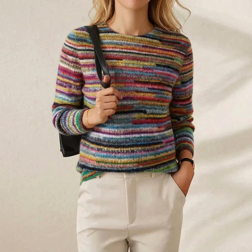 Kayra | Striped Knit Sweater