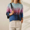 Hanae | Forest Scene Gradient Knit Sweater